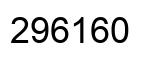Number 296160 black image