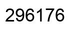 Number 296176 black image