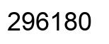 Number 296180 black image