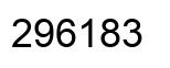 Number 296183 black image