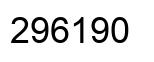 Number 296190 black image