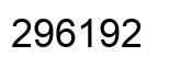 Number 296192 black image