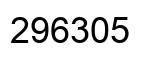 Number 296305 black image