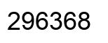 Number 296368 black image