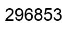 Number 296853 black image