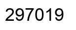 Number 297019 black image