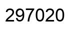 Number 297020 black image