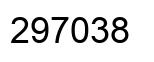 Number 297038 black image