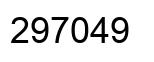 Number 297049 black image