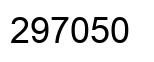 Number 297050 black image