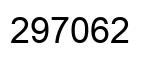 Number 297062 black image