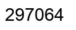 Number 297064 black image