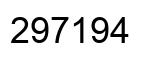 Number 297194 black image