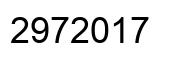 Número 2972017 imagen negro