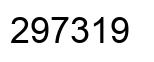 Number 297319 black image