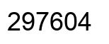 Number 297604 black image