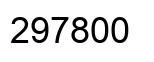 Number 297800 black image