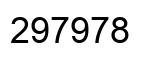 Número 297978 imagen negro