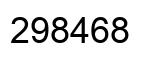 Number 298468 black image