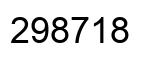 Number 298718 black image
