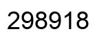 Number 298918 black image