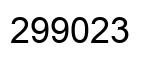 Número 299023 imagen negro