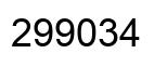 Número 299034 imagen negro
