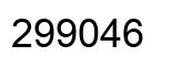 Number 299046 black image