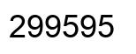 Number 299595 black image