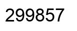 Número 299857 imagen negro