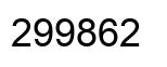 Número 299862 imagen negro