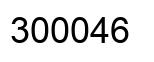 Number 300046 black image