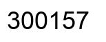 Número 300157 imagen negro