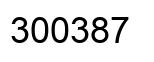 Number 300387 black image