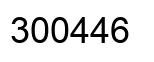 Number 300446 black image