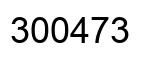 Number 300473 black image