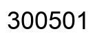 Number 300501 black image