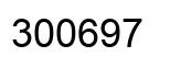 Number 300697 black image