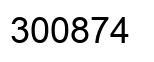 Número 300874 imagen negro
