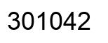 Number 301042 black image