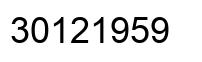 Número 30121959 imagen negro