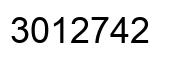 Número 3012742 imagen negro