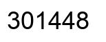 Number 301448 black image
