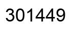 Number 301449 black image