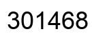 Number 301468 black image