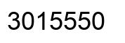 Número 3015550 imagen negro