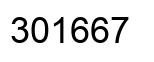Number 301667 black image