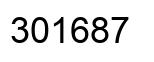 Número 301687 imagen negro