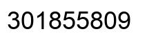 Number 301855809 black image