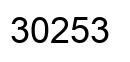 Número 30253 imagen negro
